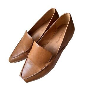 Madewell brown leather loafers in size 6